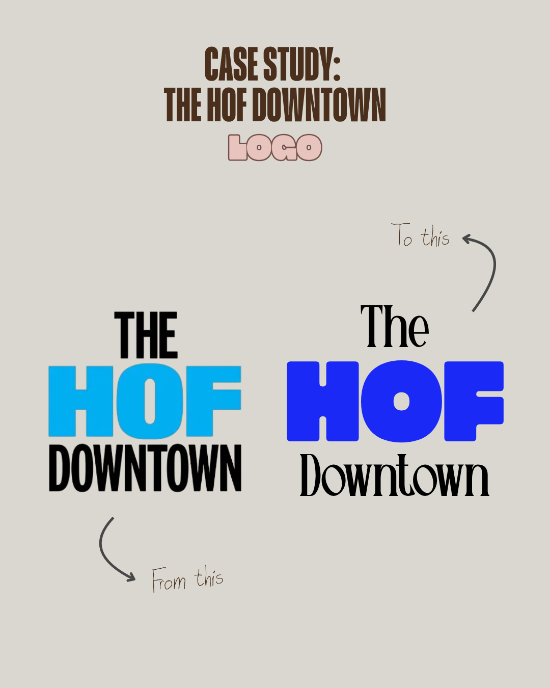 The Hof Downtown — Logo redesign