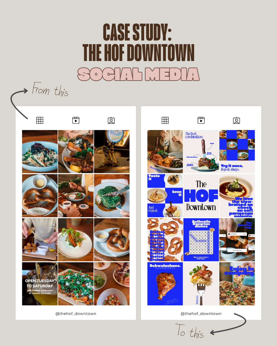 The Hof Downtown — Social media transformation