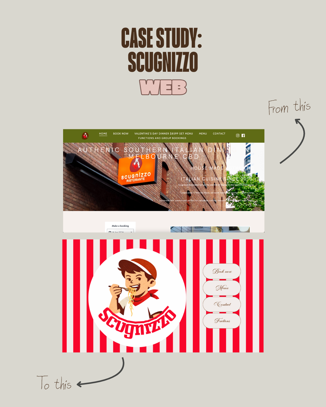 Scugnizzo Ristorante — Website redesign